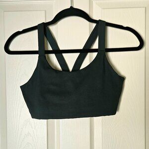 Girlfriend Collective Moss Green Lou V-Back Bra